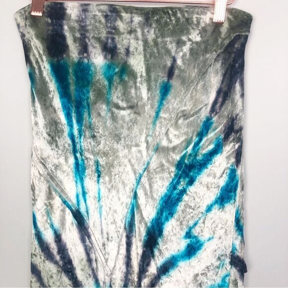 FREE PEOPLE | Serious Swagger Velvet Midi Elastic Waist Skirt Women’s Size Small - Picture 5 of 11